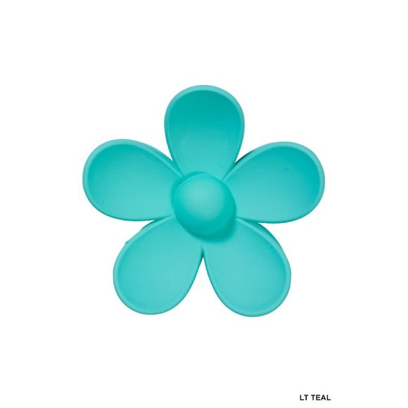 New Flower Hair Claw Clip 3 Inches - Various Colors - Picture 5 of 7